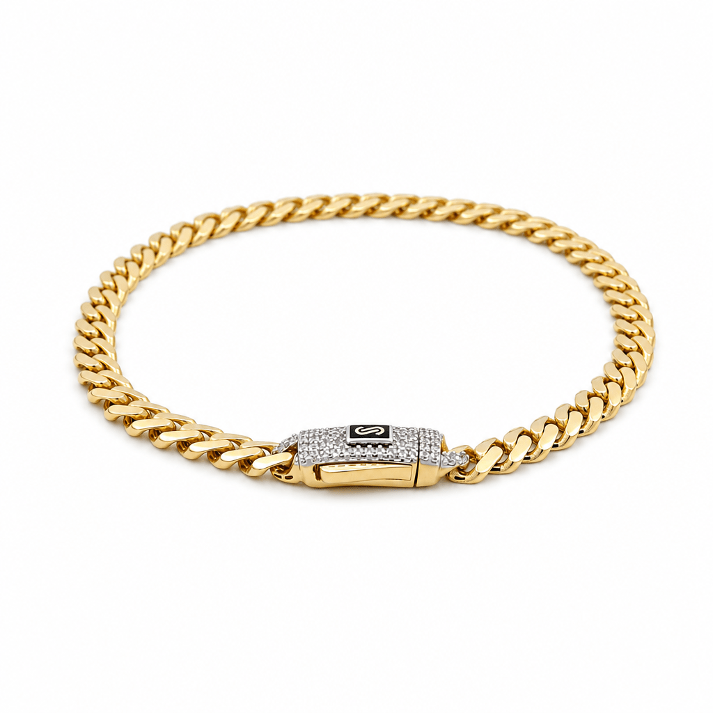 10K Yellow Gold Monaco Bracelet - Miral Jewelry