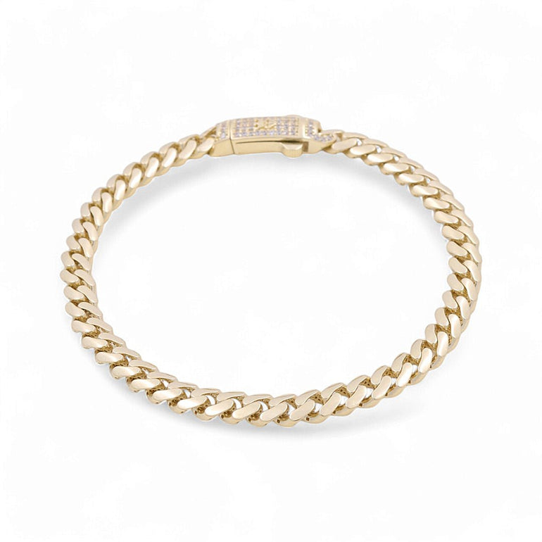 10K Yellow Gold Monaco Bracelet - Miral Jewelry