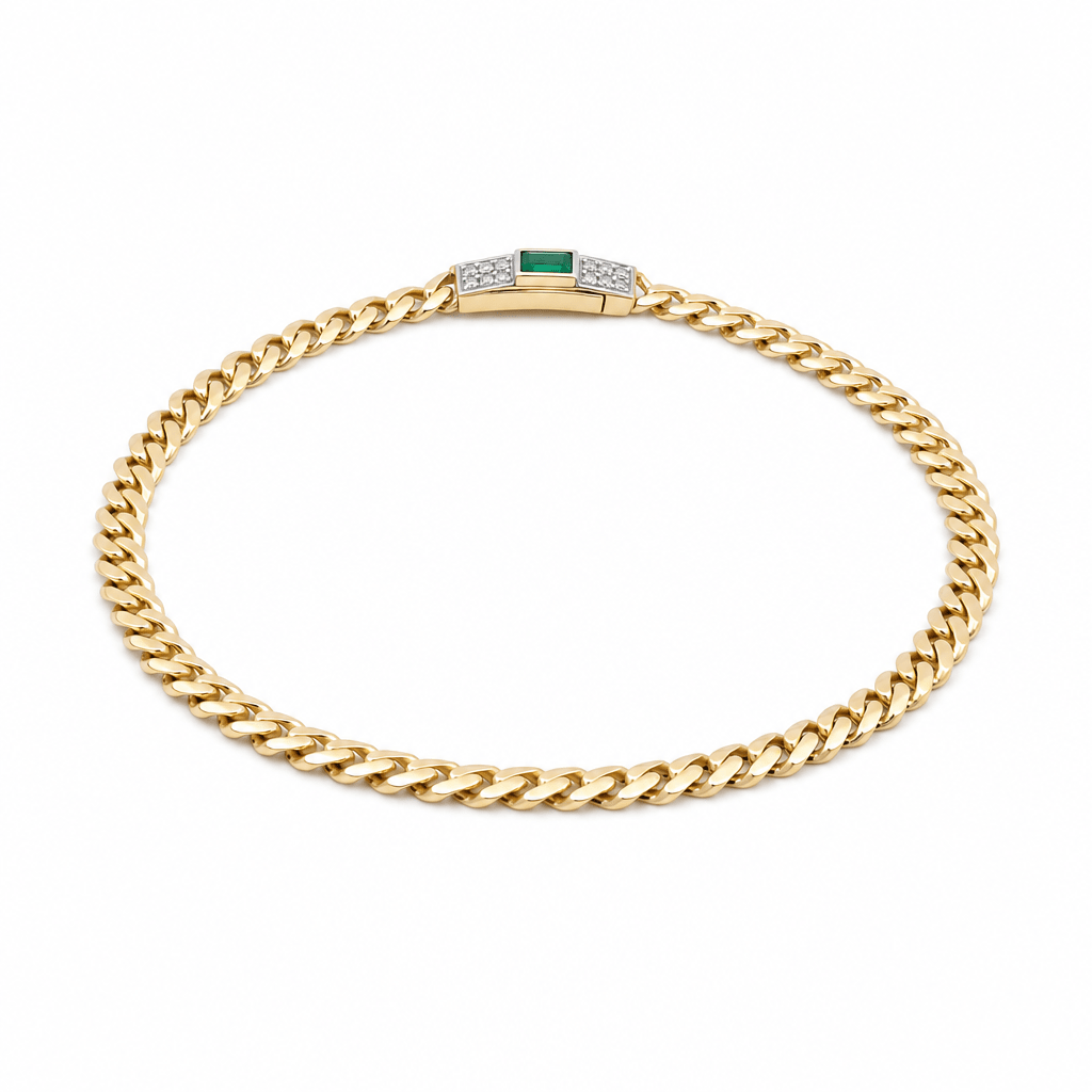 10K Yellow Gold Monaco Bracelet - Miral Jewelry