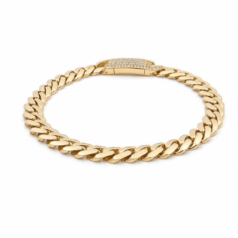 10K Yellow Gold Monaco Bracelet - Miral Jewelry