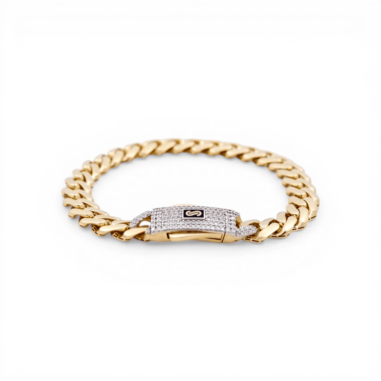 10K Yellow Gold Monaco Bracelet - Miral Jewelry
