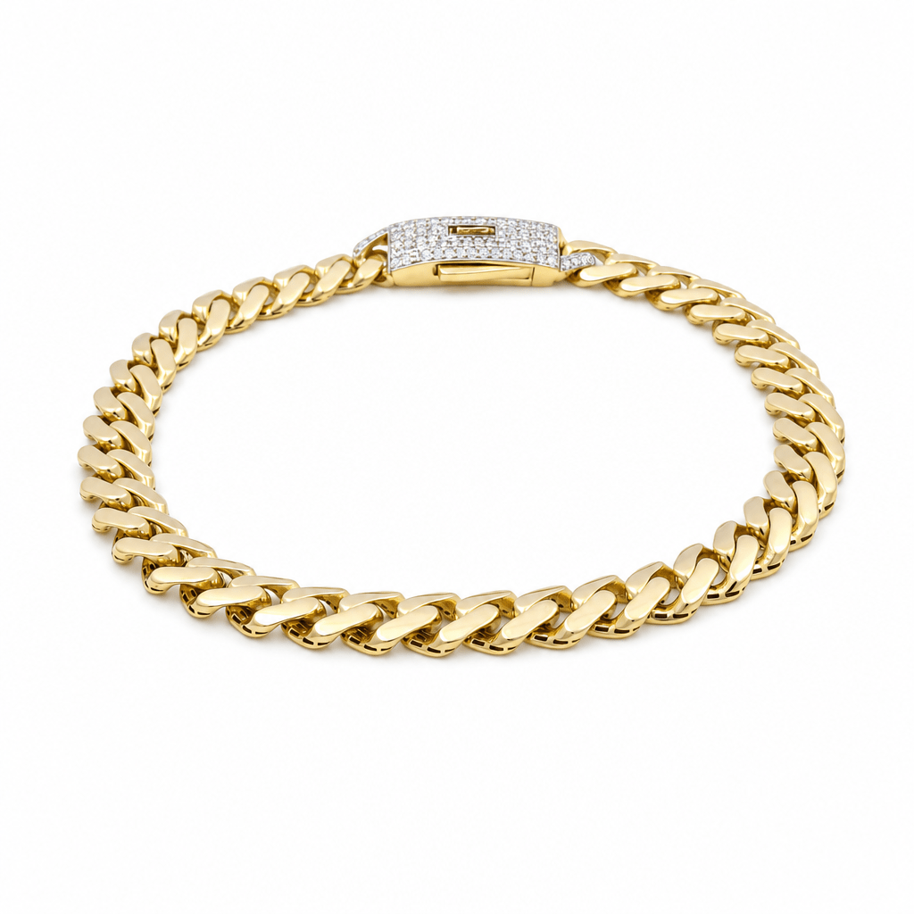 10K Yellow Gold Monaco Bracelet - Miral Jewelry