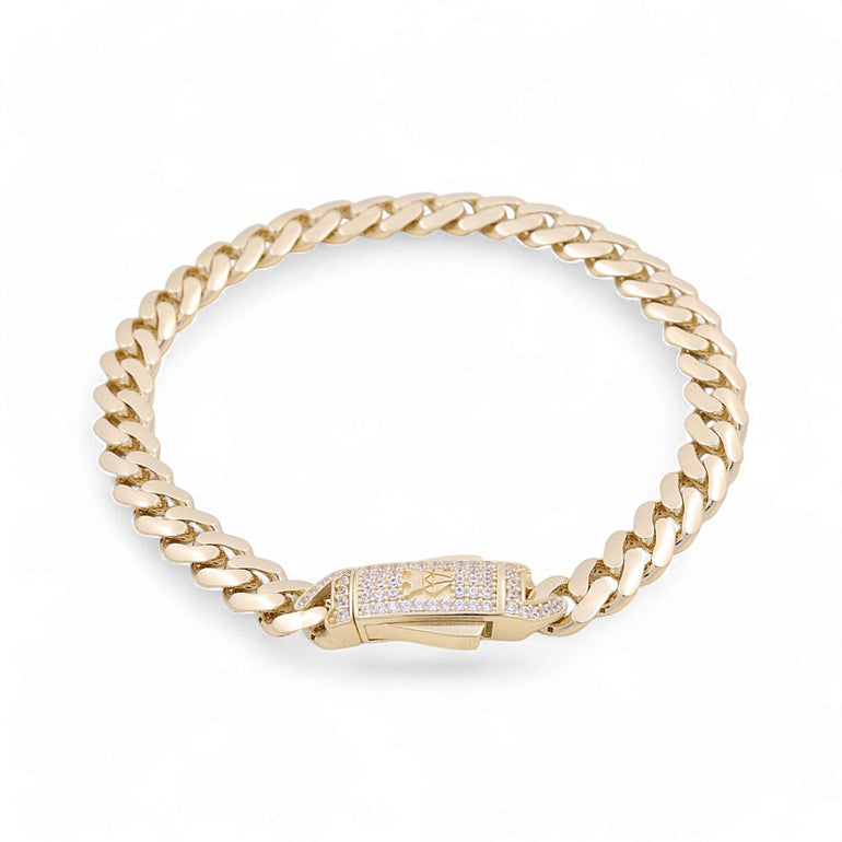 10K Yellow Gold Monaco Bracelet - Miral Jewelry