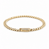 10K Yellow Gold Monaco Bracelet Women's - Miral Jewelry