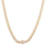 10K Yellow Gold Monaco Chain 16" - Miral Jewelry