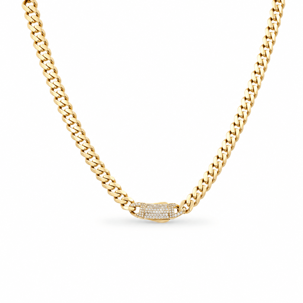 10K Yellow Gold Monaco Chain 16" - Miral Jewelry