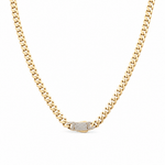 10K Yellow Gold Monaco Chain 18" - Miral Jewelry