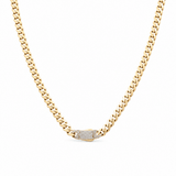 10K Yellow Gold Monaco Chain 18" - Miral Jewelry