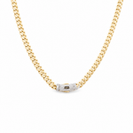 10K Yellow Gold Monaco Chain 18" - Miral Jewelry