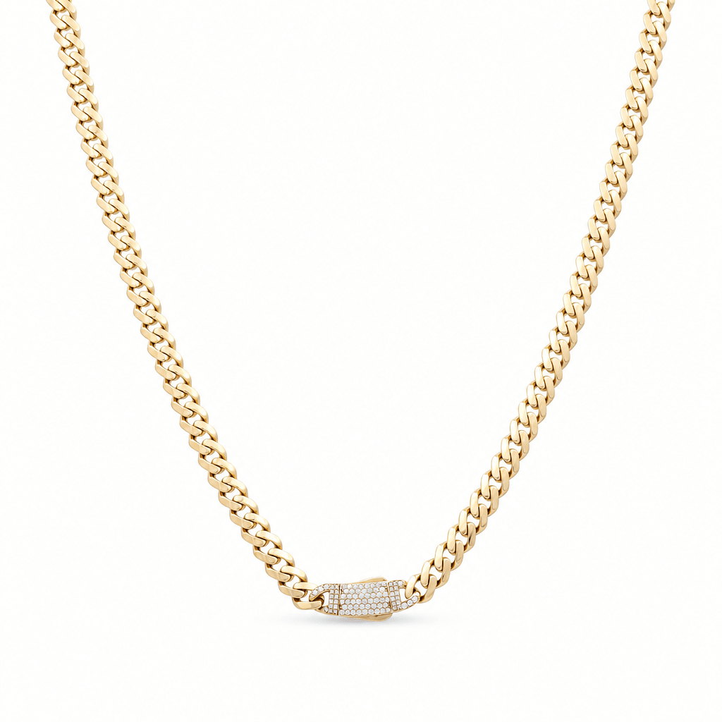10K Yellow Gold Monaco Chain 20" - Miral Jewelry