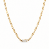 10K Yellow Gold Monaco Chain 20" - Miral Jewelry