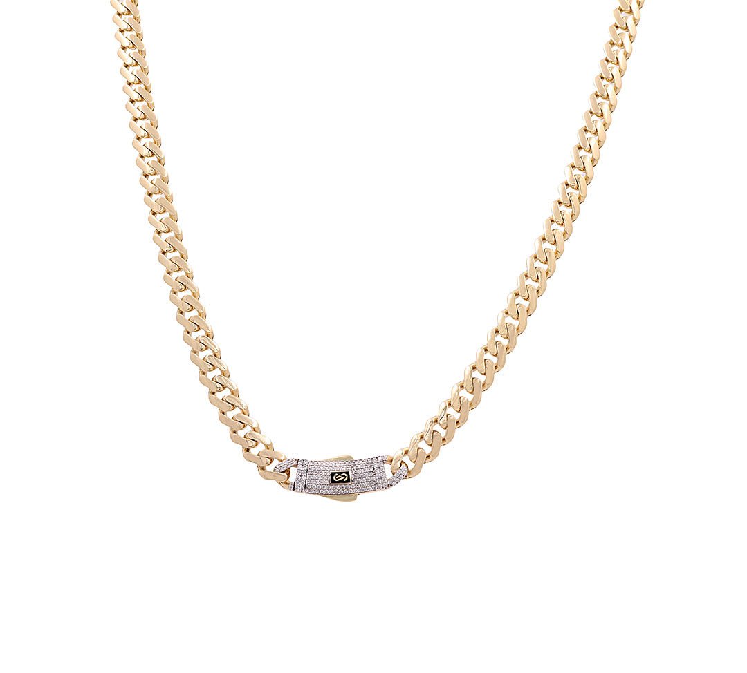 10K Yellow Gold Monaco Chain 20" - Miral Jewelry