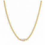10K Yellow Gold Monaco Chain 20" - Miral Jewelry