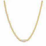 10K Yellow Gold Monaco Chain 20" - Miral Jewelry