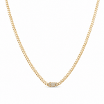 10K Yellow Gold Monaco Chain 20" - Miral Jewelry