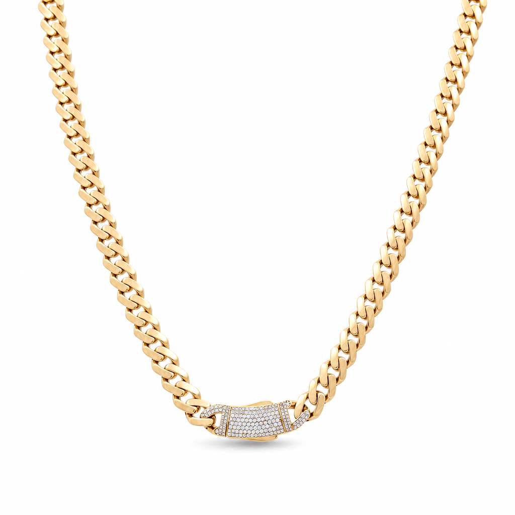 10K Yellow Gold Monaco Chain 20" - Miral Jewelry