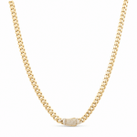 10K Yellow Gold Monaco Chain 22" - Miral Jewelry