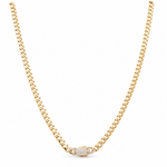 10K Yellow Gold Monaco Chain 22" - Miral Jewelry