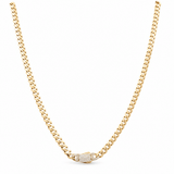 10K Yellow Gold Monaco Chain 22" - Miral Jewelry