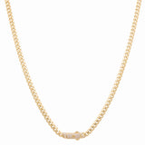 10K Yellow Gold Monaco Chain 22" - Miral Jewelry