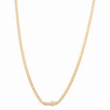 10K Yellow Gold Monaco Chain 22" - Miral Jewelry