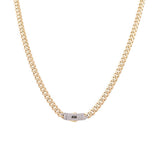 10K Yellow Gold Monaco Chain 22" - Miral Jewelry
