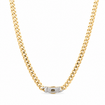 10K Yellow Gold Monaco Chain 24" - Miral Jewelry