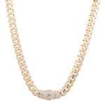 10K Yellow Gold Monaco Chain 24" - Miral Jewelry
