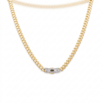 10K Yellow Gold Monaco Chain 24" - Miral Jewelry