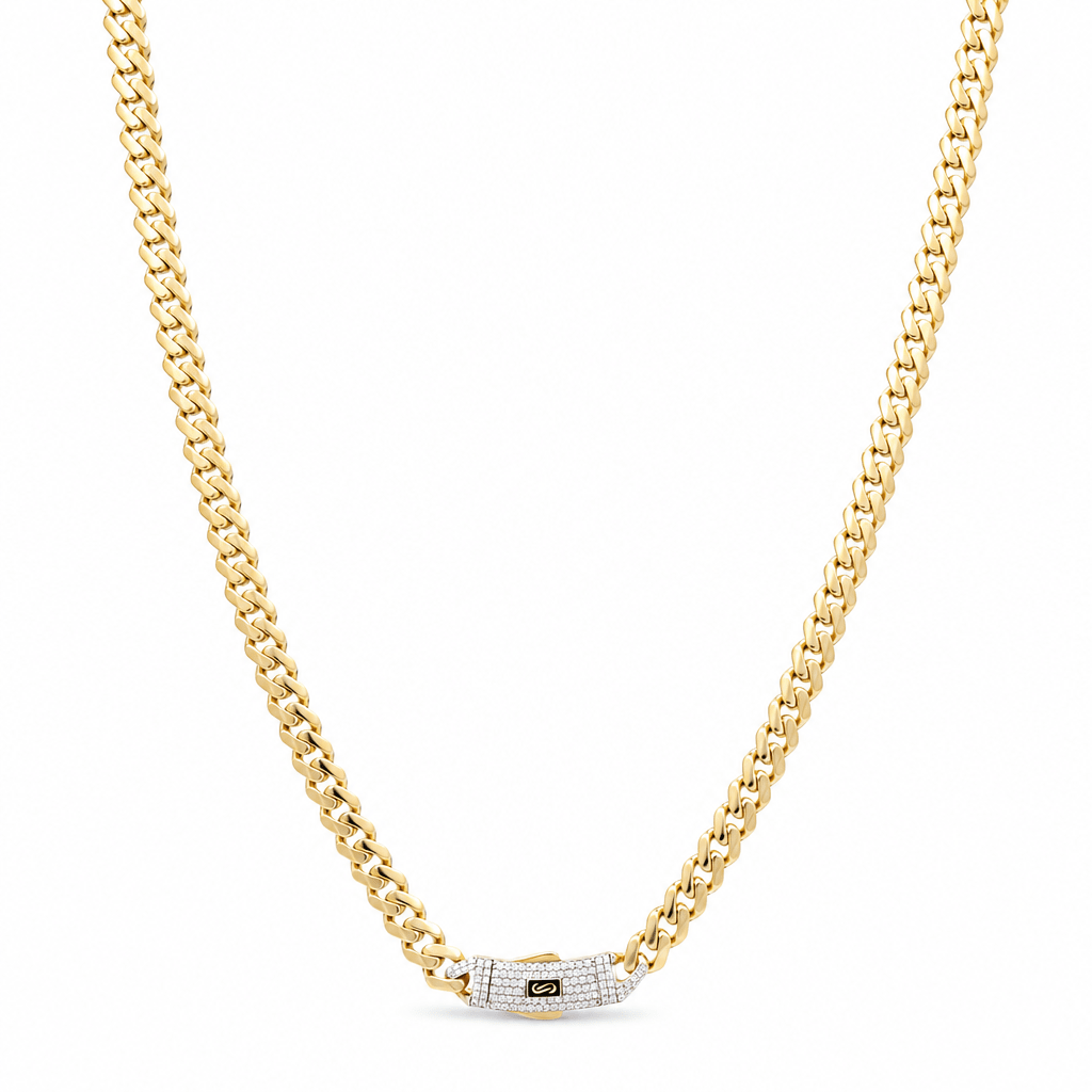 10K Yellow Gold Monaco Chain 24" - Miral Jewelry