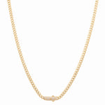 10K Yellow Gold Monaco Chain 24" - Miral Jewelry