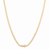 10K Yellow Gold Monaco Chain 24" - Miral Jewelry