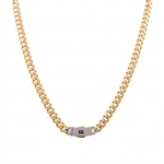10K Yellow Gold Monaco Chain 24" - Miral Jewelry