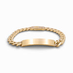 10K Yellow Gold Monaco with ID Bracelet - Miral Jewelry