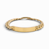 10K Yellow Gold Monaco with Id Bracelet - Miral Jewelry
