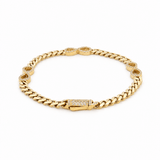 10K Yellow Gold Monaco with Infiniti Bracelet Women's - Miral Jewelry