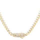 10K Yellow Gold Monaco Women's Chain 18" - Miral Jewelry