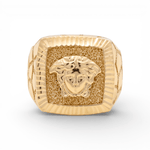 10k Yellow Gold Nugget Fashion Men's Ring - Miral Jewelry
