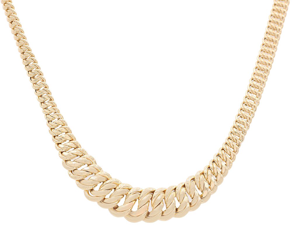 10k Yellow Gold Princess Necklaces 16" - Miral Jewelry