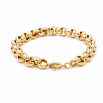 10K Yellow Gold Rolo Bracelet Women's - Miral Jewelry