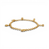 10K Yellow Gold Rolo with Charms Bracelet Women's - Miral Jewelry