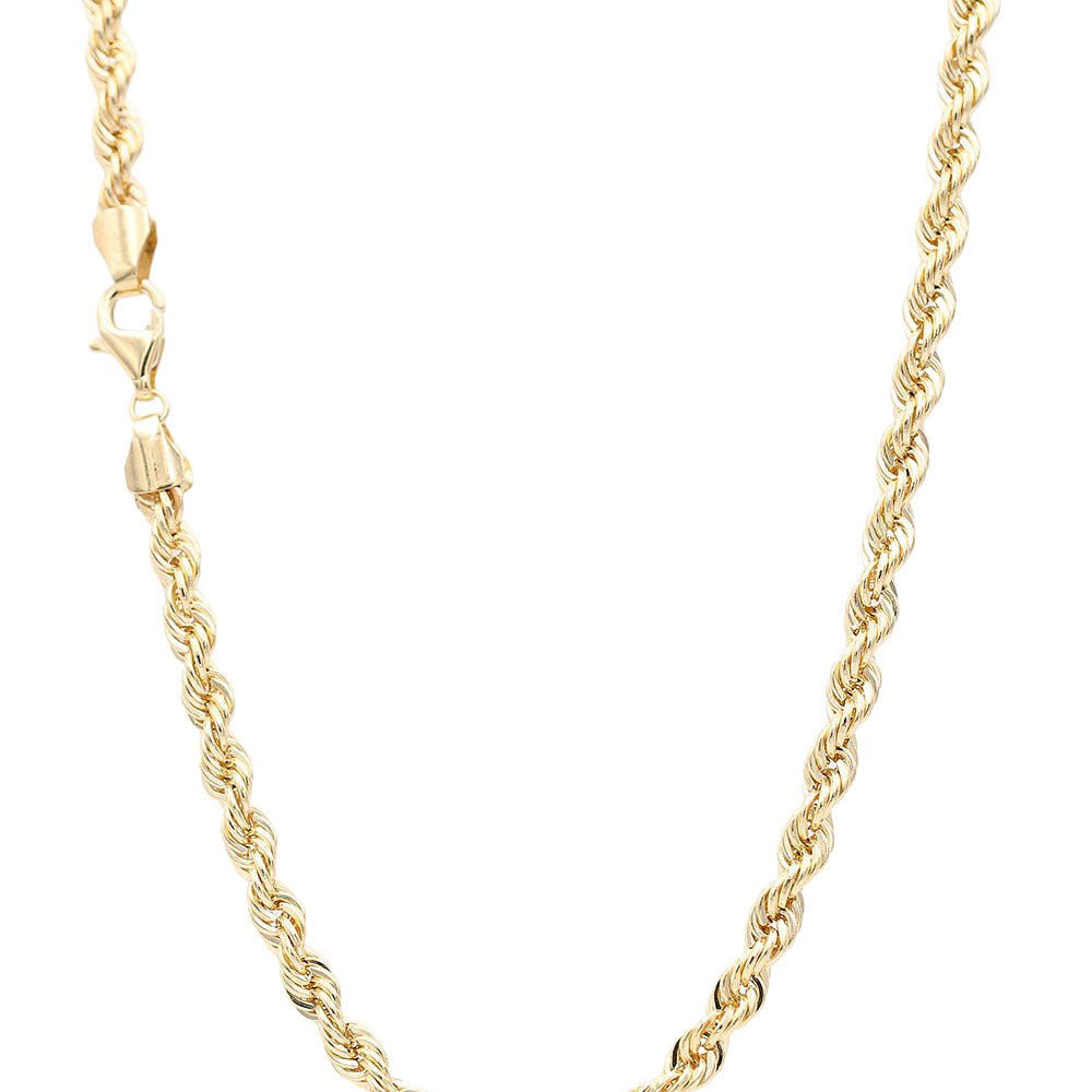 10K Yellow Gold Rope Chain 6mm, 26in, 15.4 g