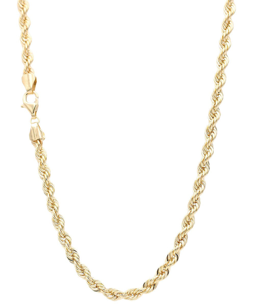 10K Yellow Gold Rope Chain 26" - Miral Jewelry