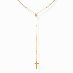 10K Yellow Gold Rosary Necklace - Miral Jewelry