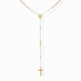 10K Yellow Gold Rosary Necklace - Miral Jewelry