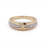 10k Yellow Gold Round 3 Pieces Set with 1.00tw Round Diamonds - Miral Jewelry