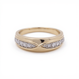 10k Yellow Gold Round 3 Pieces Set with 1.00tw Round Diamonds - Miral Jewelry