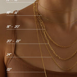 10k Yellow Gold Round Diamond Necklace 18" with 0.33Tw Round Diamonds - Miral Jewelry