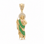 10K Yellow Gold San Judas Pendant - Miral Jewelry