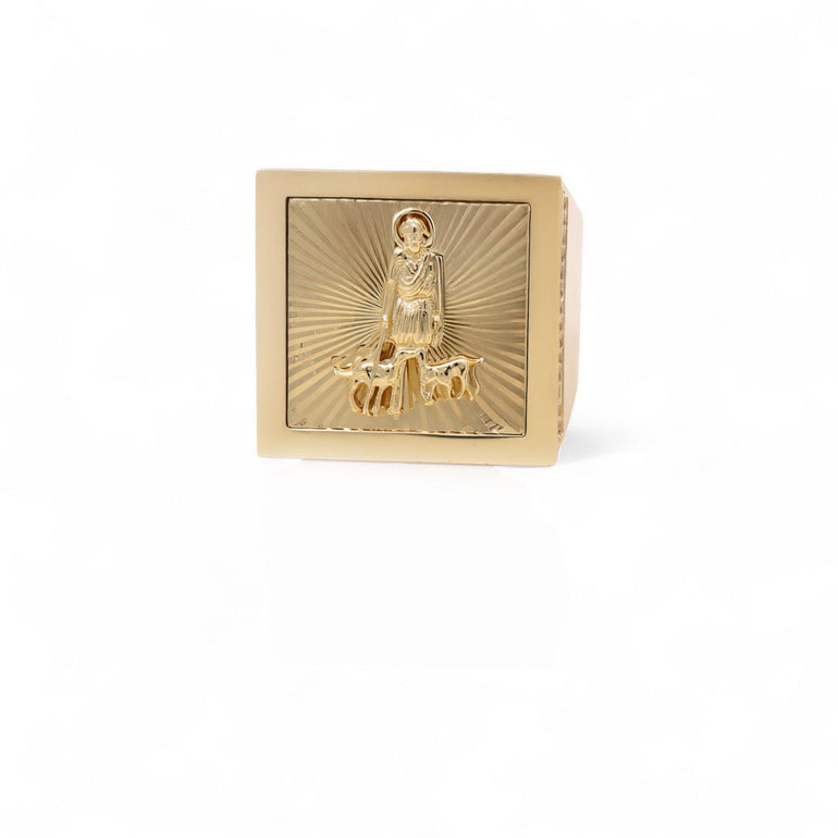 10k Yellow Gold San Lazaro Fashion Men's Ring - Miral Jewelry